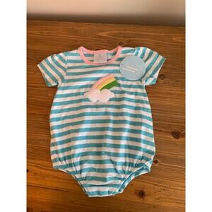 Little English Striped Rainbow Bubble NWT‎ size 12 mo